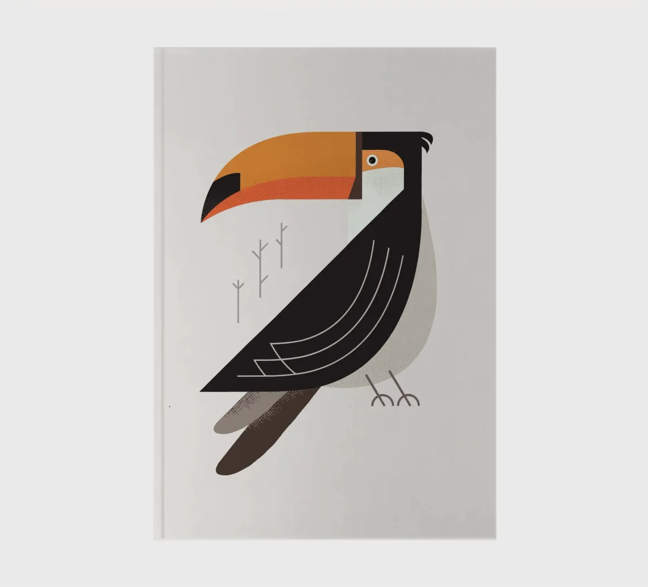 Toucan, Bird of South America notebook by The Printed Sparrow