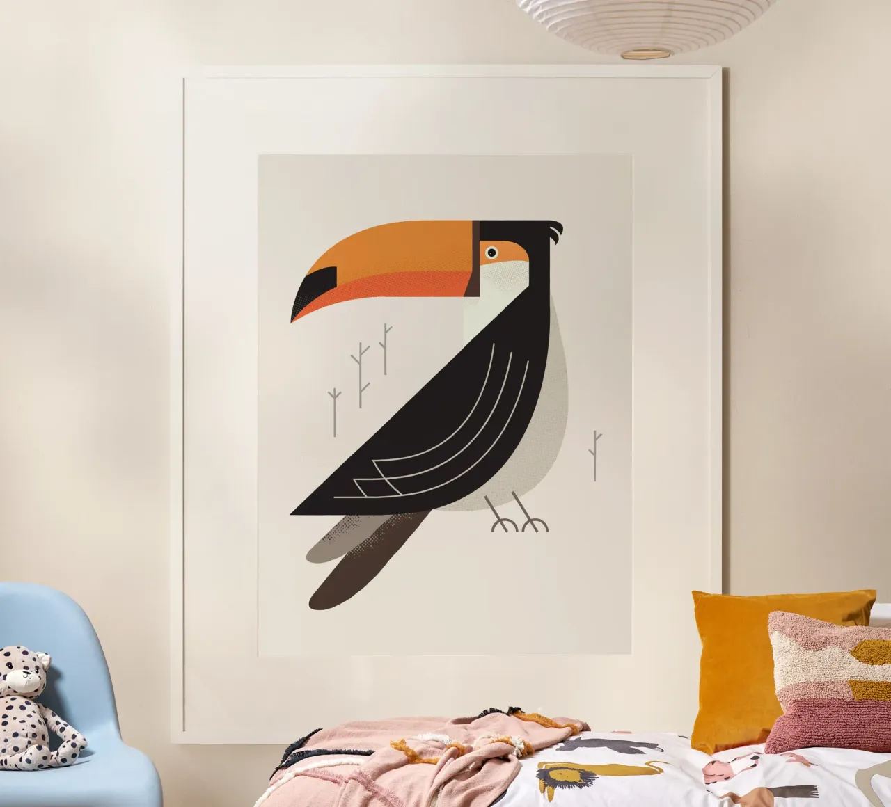 Toucan, oiseau d'Amérique du Sud hahnemühle de The Printed Sparrow
