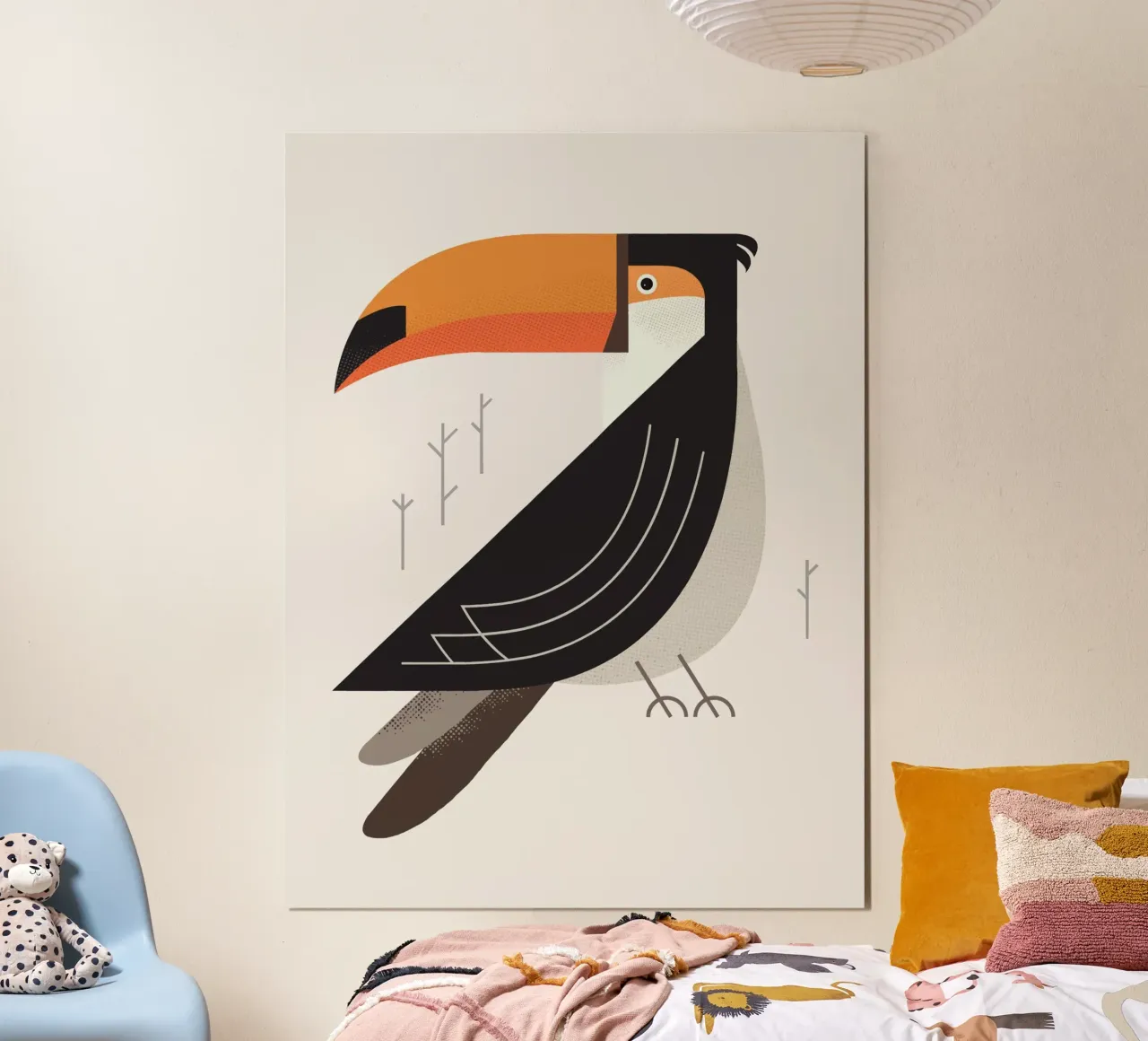 Toucan, oiseau d'Amérique du Sud hahnemühle de The Printed Sparrow
