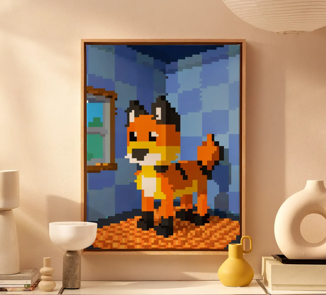 Cani da interno tela con Cornice a cassetta da DOG AND CAT