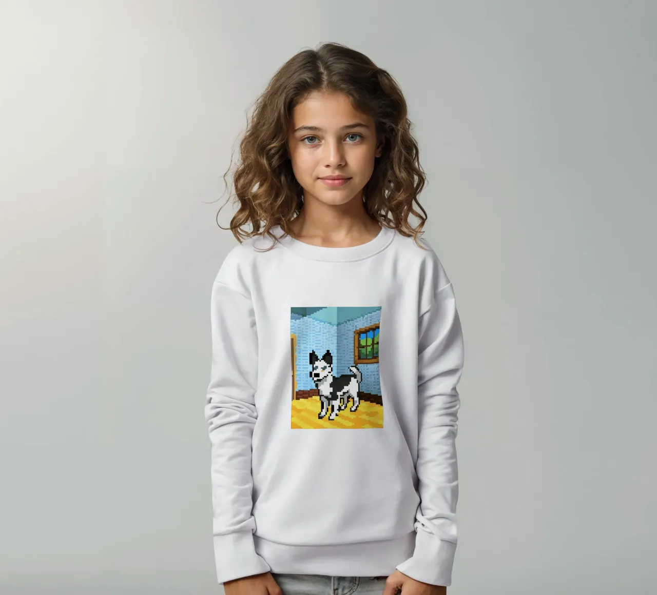 Cane bianco da interno felpa bambino da DOG AND CAT