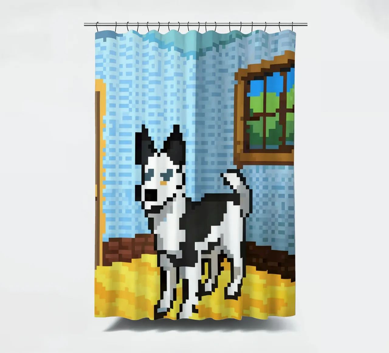 Cane bianco da interno tenda da doccia da DOG AND CAT