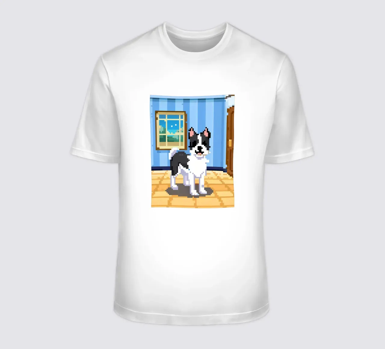 Cane bianco e nero t-shirt da DOG AND CAT