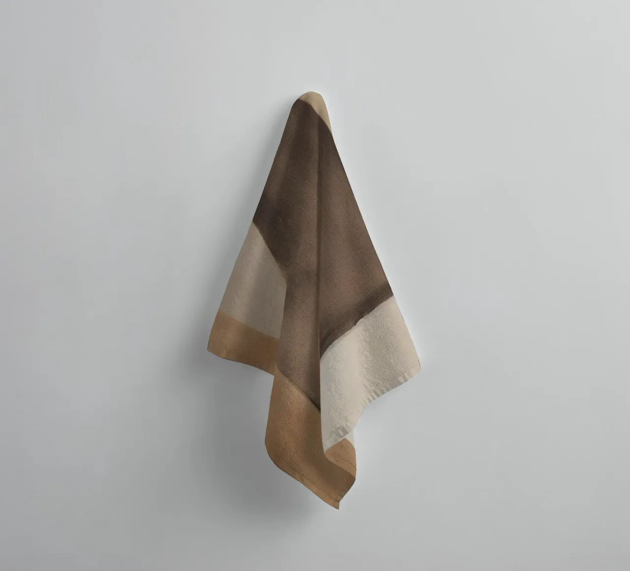 Aardse minimalistische abstracte kunst badhanddoek van Melloi Art Print
