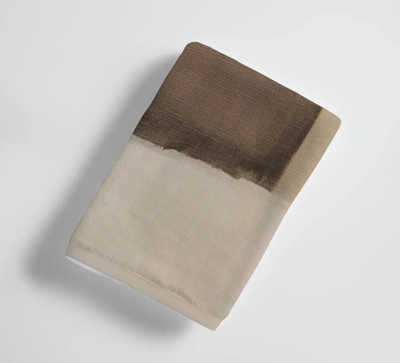 Aardse minimalistische abstracte kunst badhanddoek van Melloi Art Print