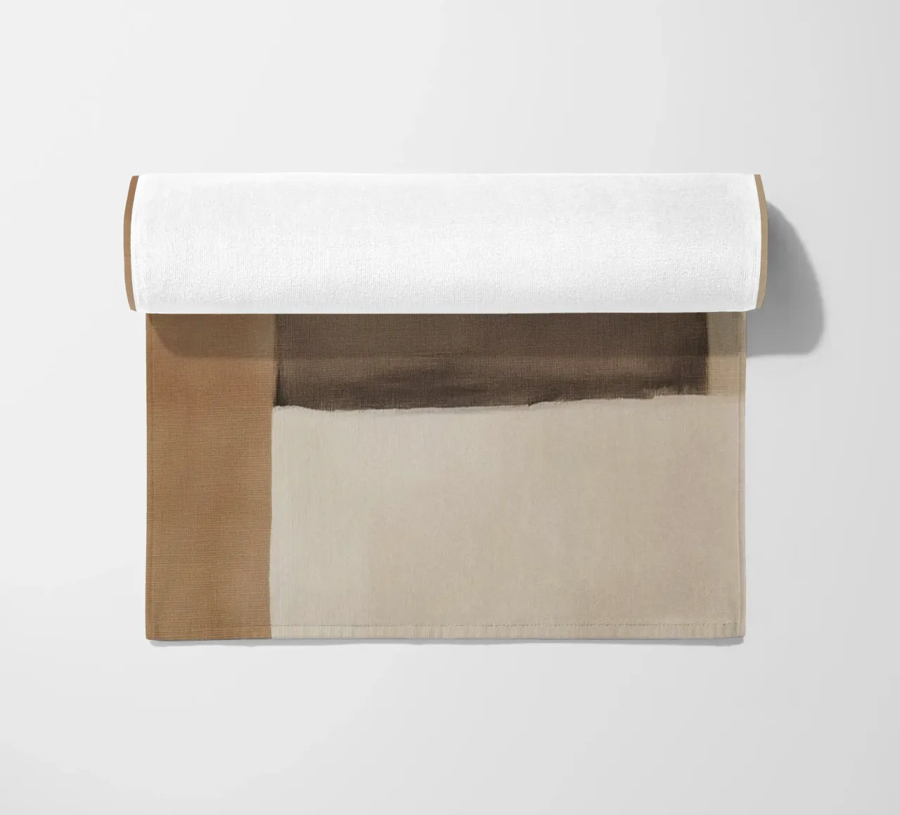 Arte astratta minimalista e terrena telo mare da Melloi Art Print