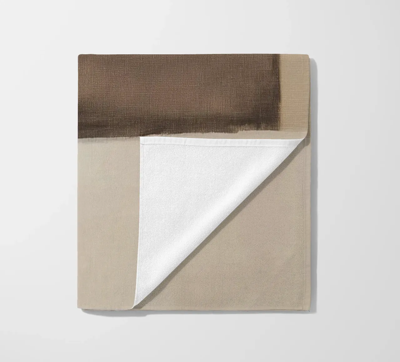 Arte astratta minimalista e terrena telo mare da Melloi Art Print