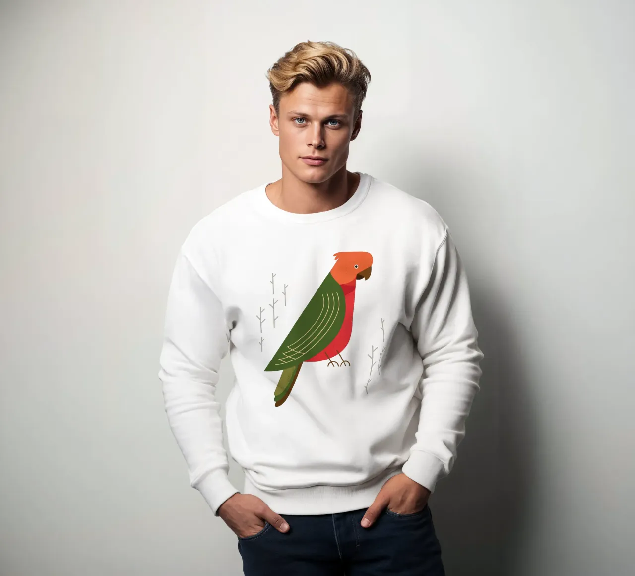 Pappagallo reale australiano, Uccello dell'Australia felpa da The Printed Sparrow