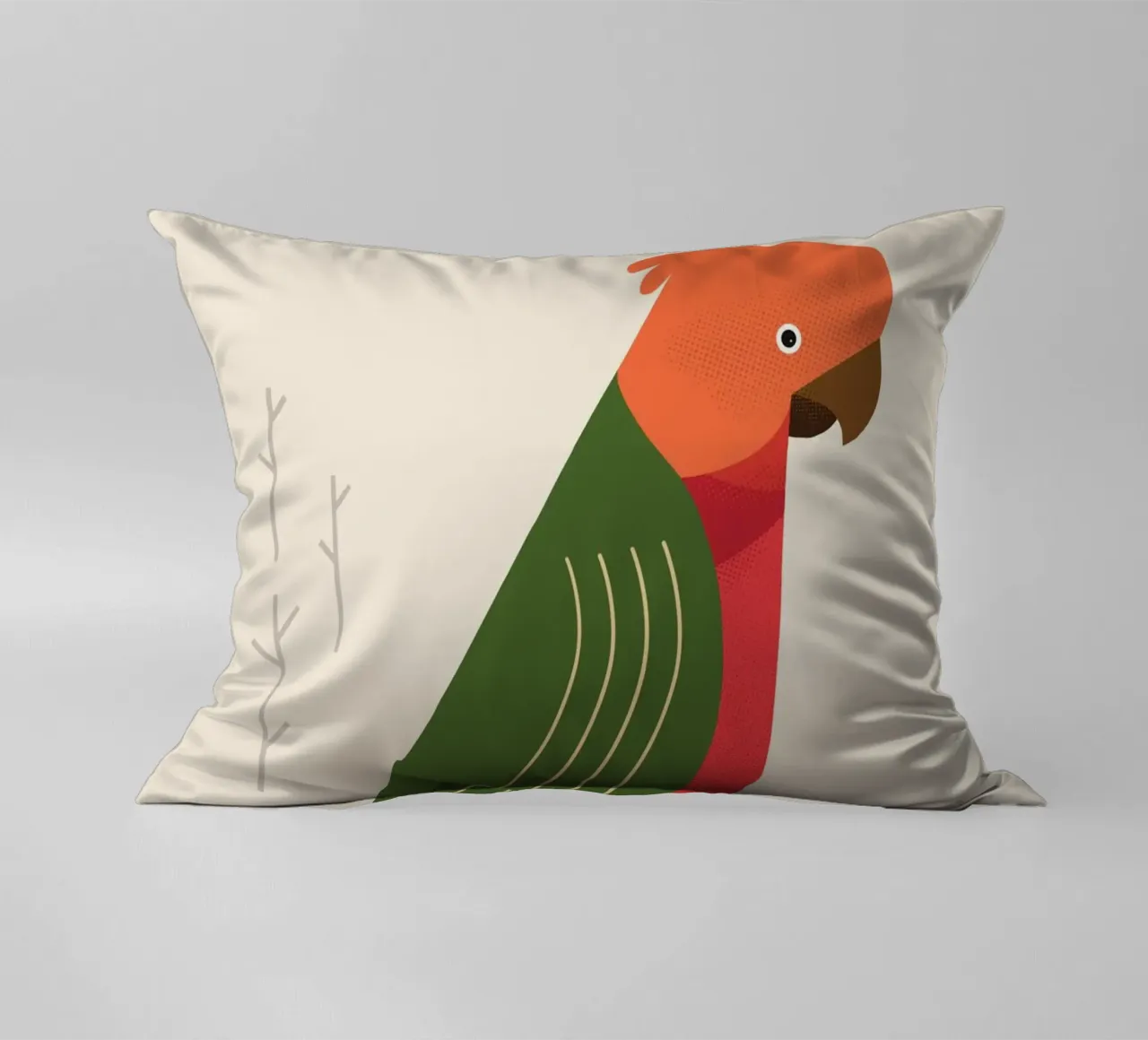 Pappagallo reale australiano, Uccello dell'Australia cuscino da The Printed Sparrow