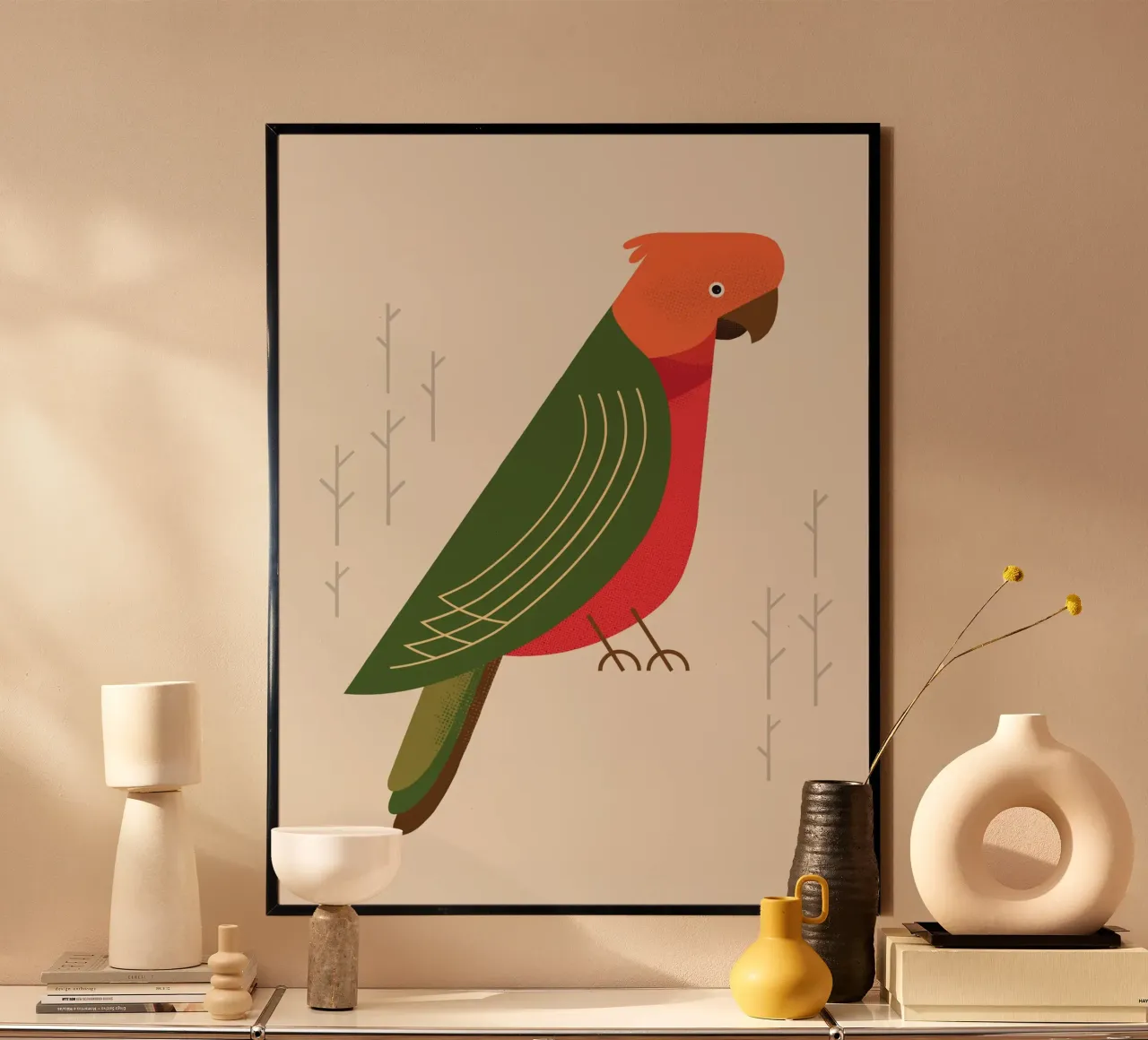 Pappagallo reale australiano, Uccello dell'Australia carta hahnemühle da The Printed Sparrow