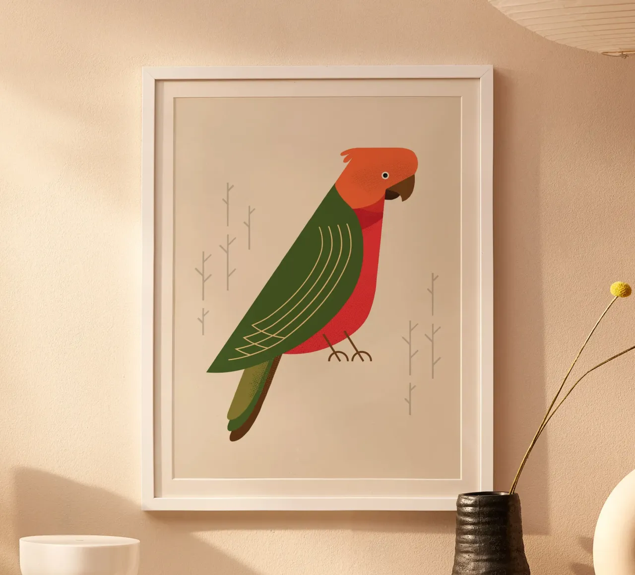 Pappagallo reale australiano, Uccello dell'Australia carta hahnemühle da The Printed Sparrow