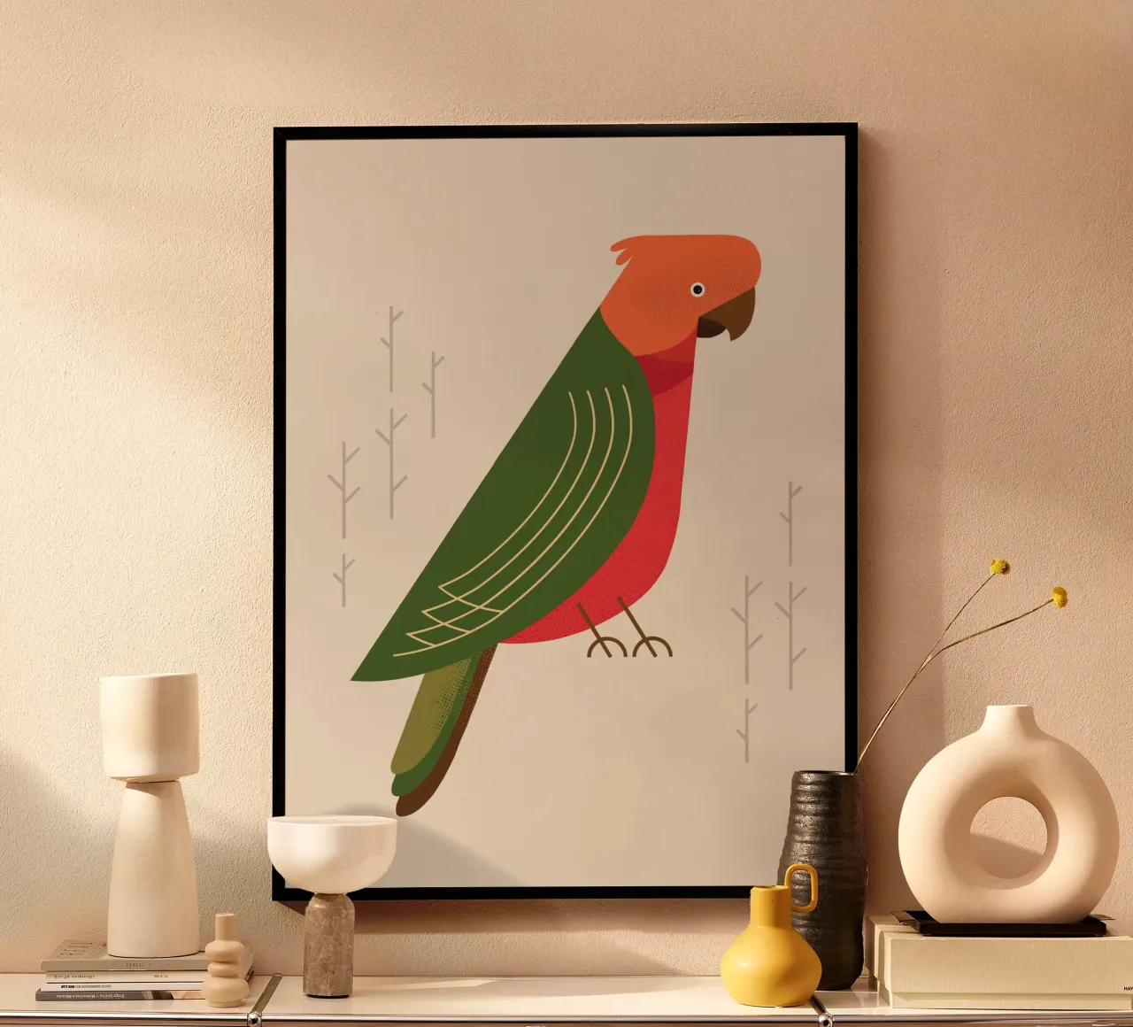 Pappagallo reale australiano, Uccello dell'Australia carta hahnemühle da The Printed Sparrow