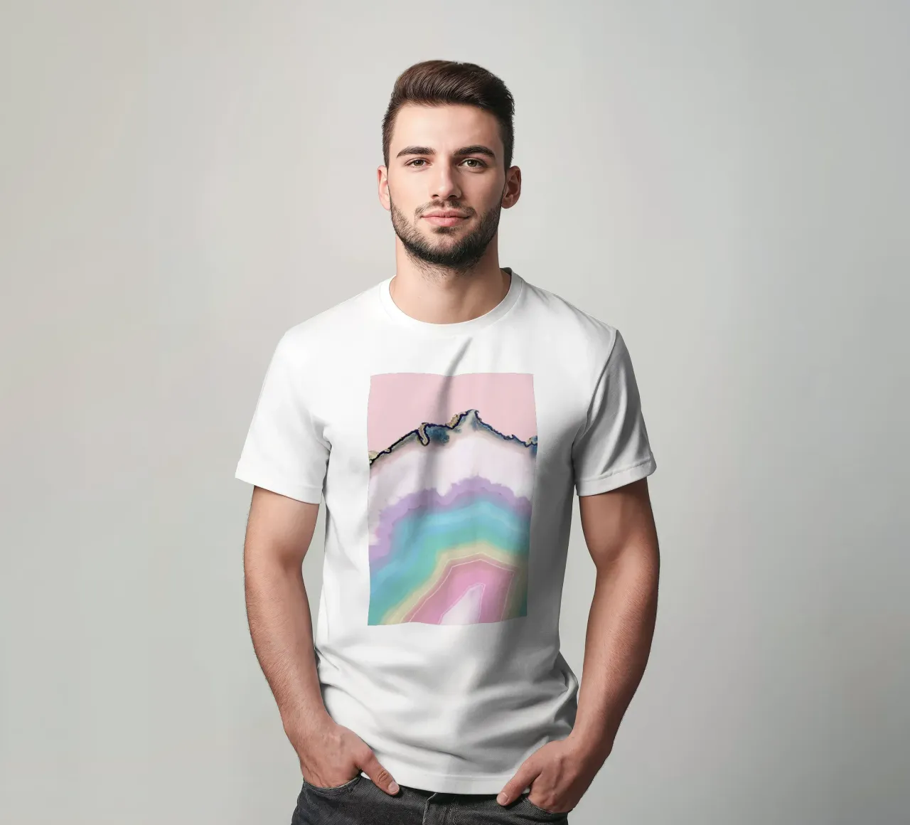 Agata arcobaleno t-shirt da cafelab