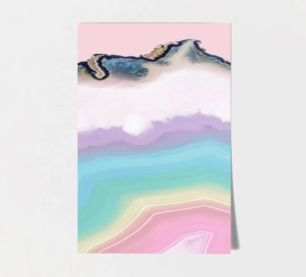 Regenbogen-Achat Stickerbogen von cafelab