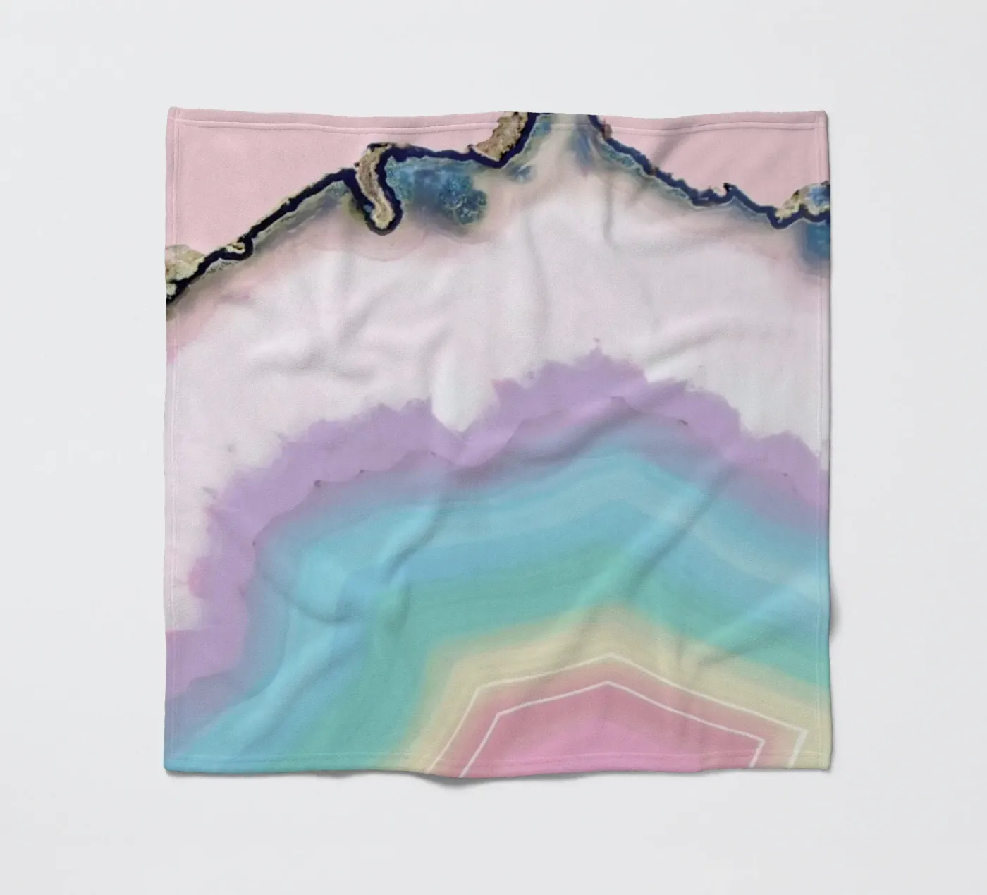 Rainbow Agate fleece blanket by cafelab