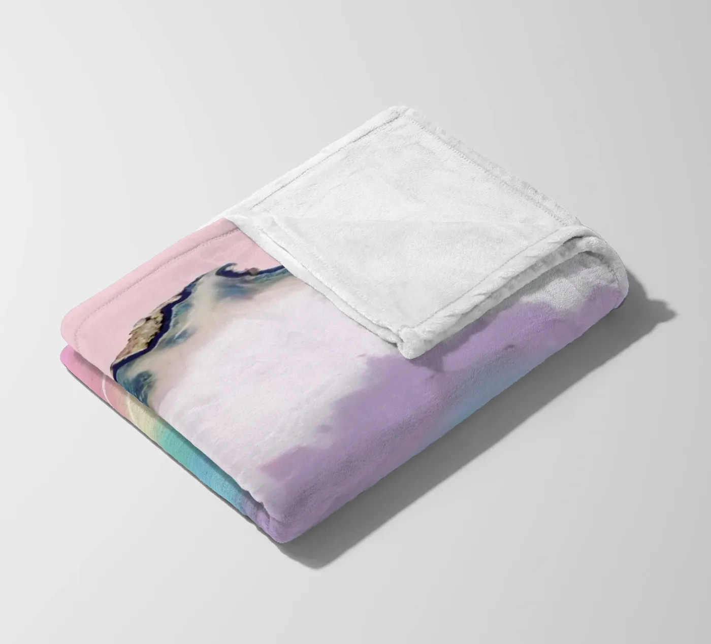 Rainbow Agate fleece blanket by cafelab