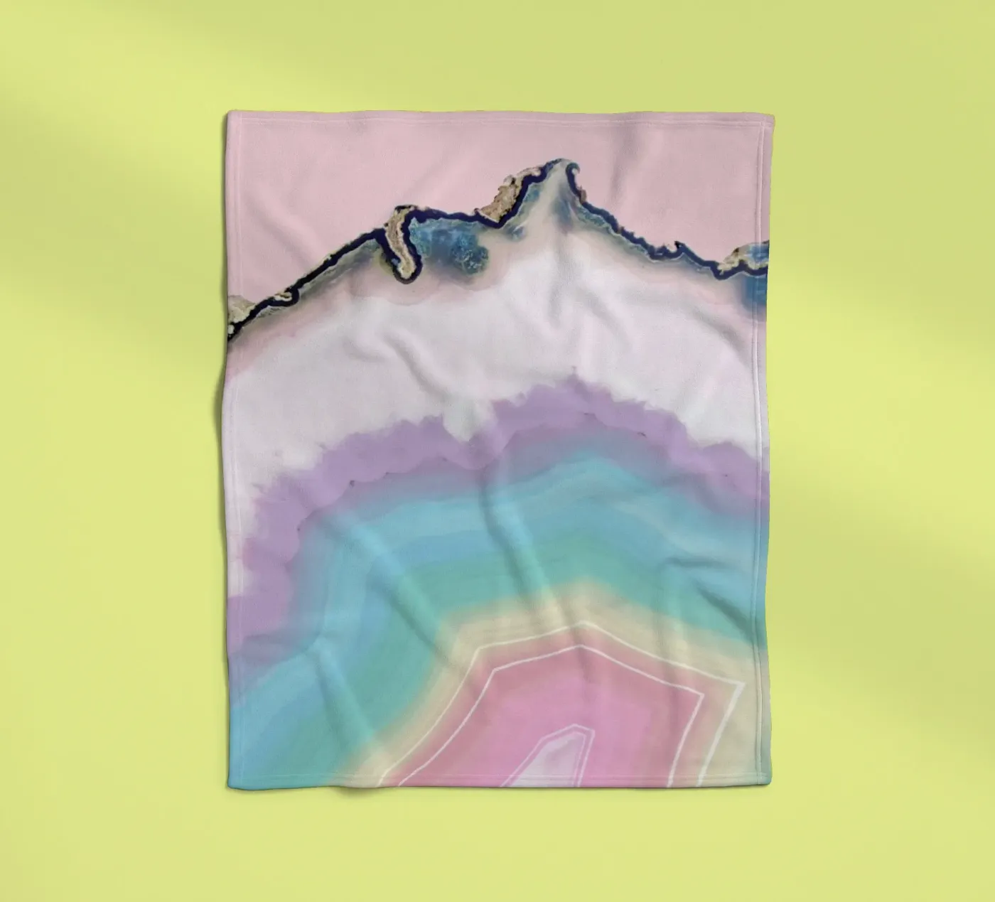Rainbow Agate fleece blanket by cafelab