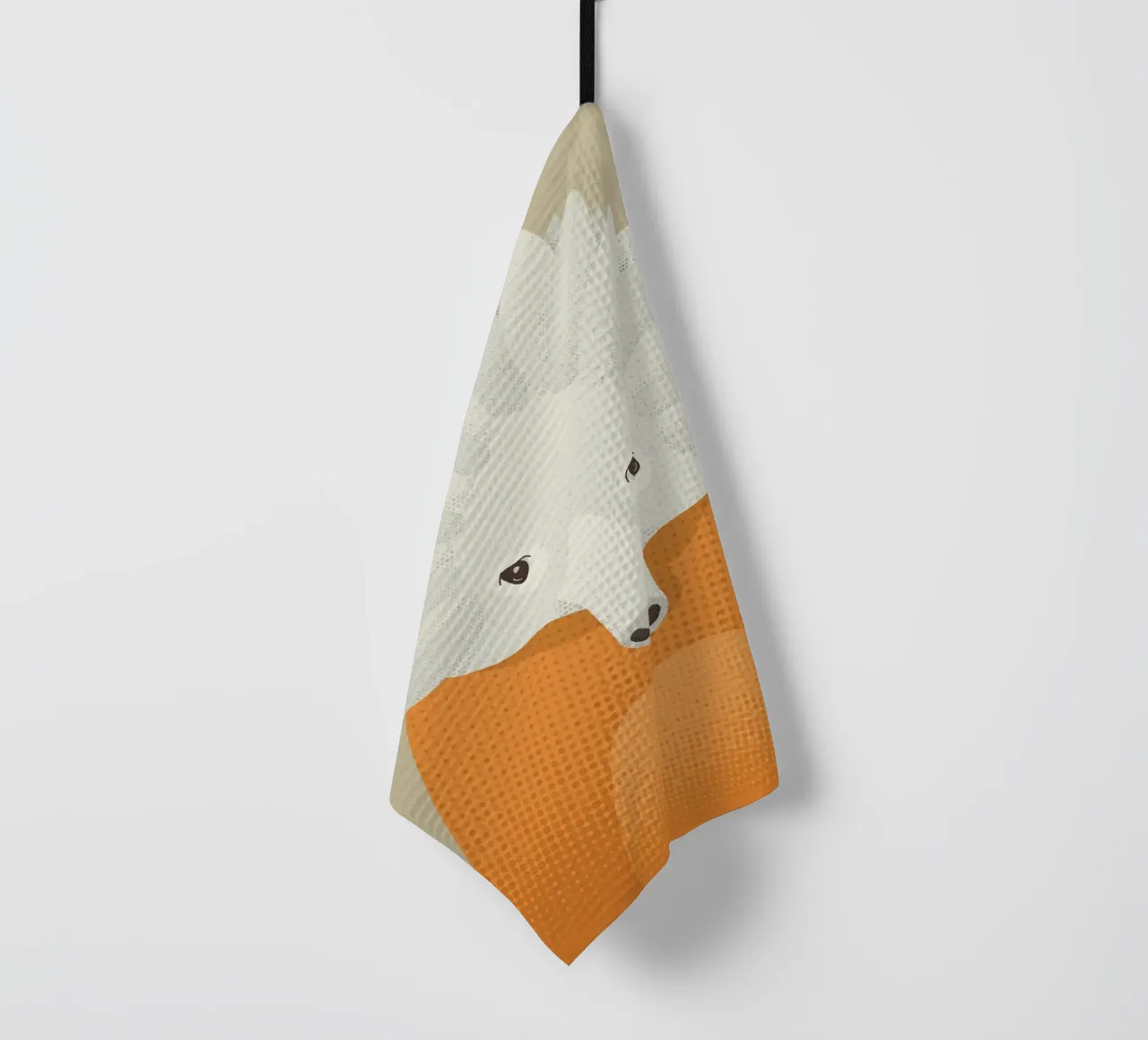 Whimsy Echidna, Tierporträt Geschirrtuch von The Printed Sparrow