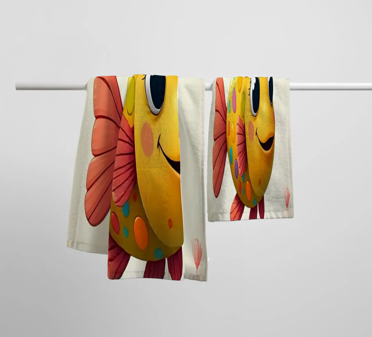 Pesce_1 asciugamano da bagno da Tierisch bunt by LK