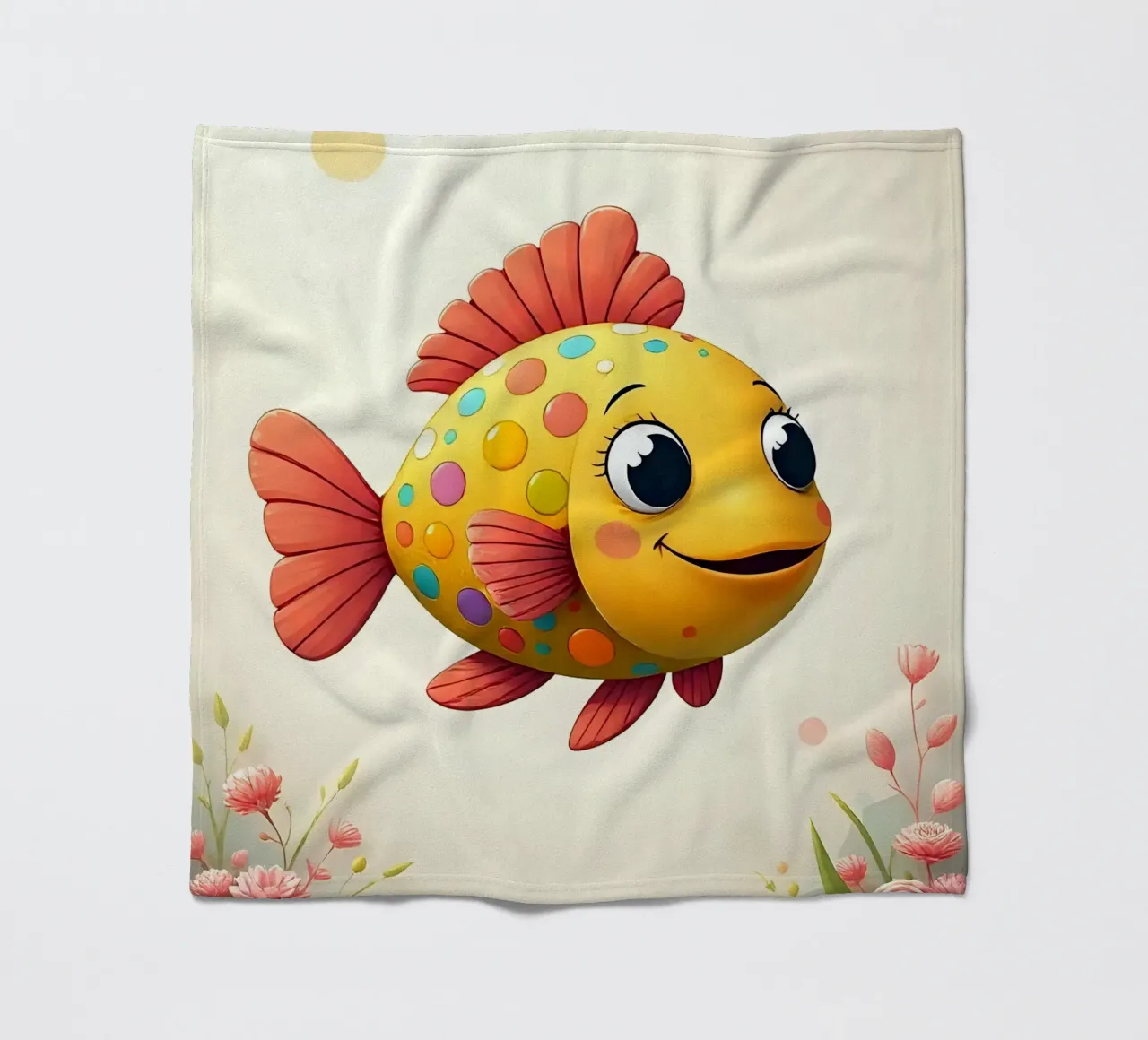 Pesce_1 coperta in pile da Tierisch bunt by LK