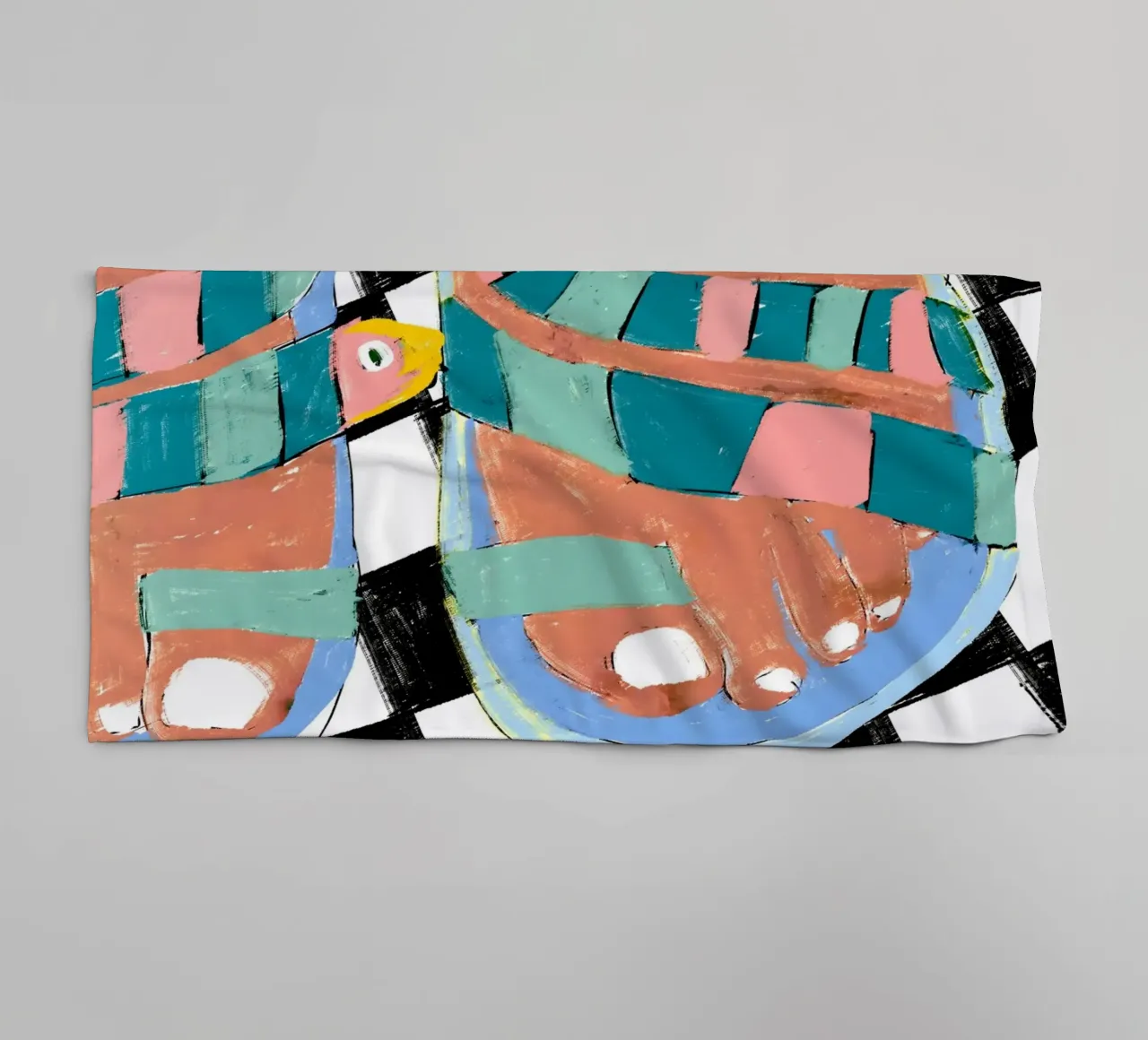 Stroll On The Wild Side | Snake Walk towel by 83oranges