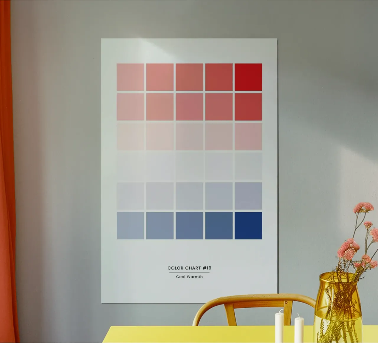 Warm Cool #19 poster da daylight design studio