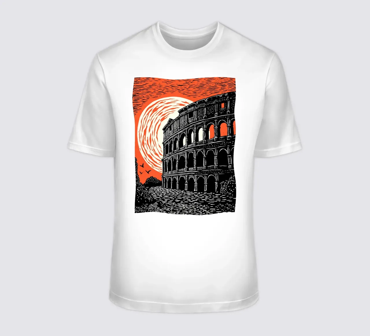 Colosseum at Dusk t-shirt da Indigo Rain