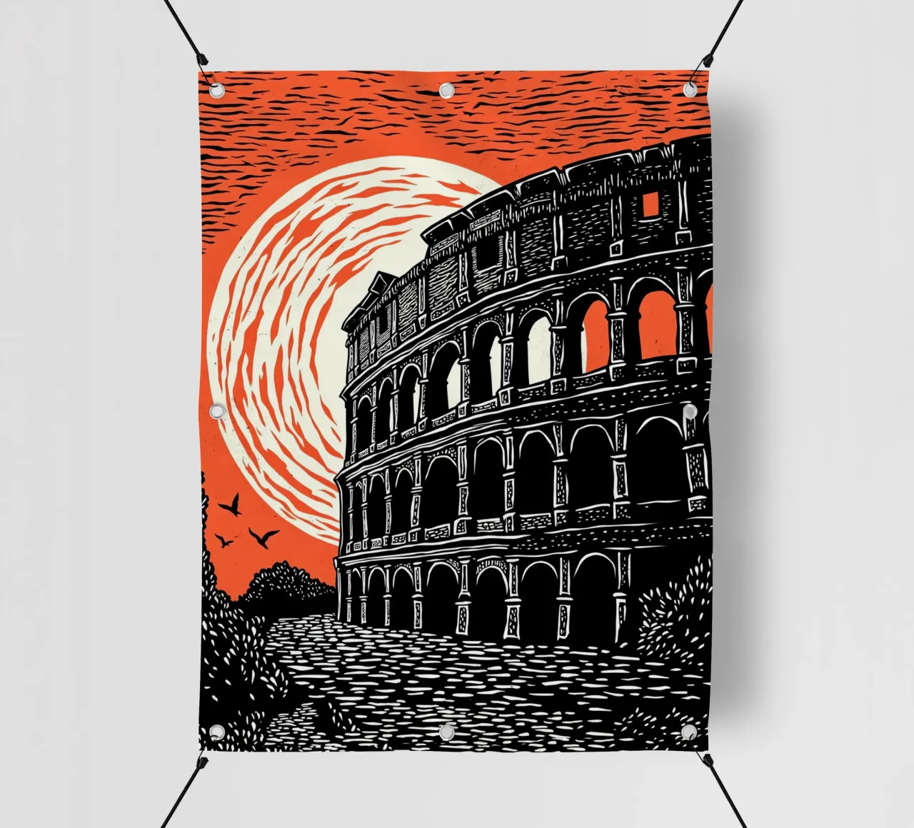 Colosseum at Dusk telo in pvc da Indigo Rain