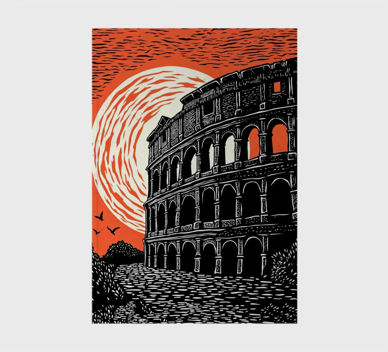 Colosseum at Dusk notebook by Indigo Rain