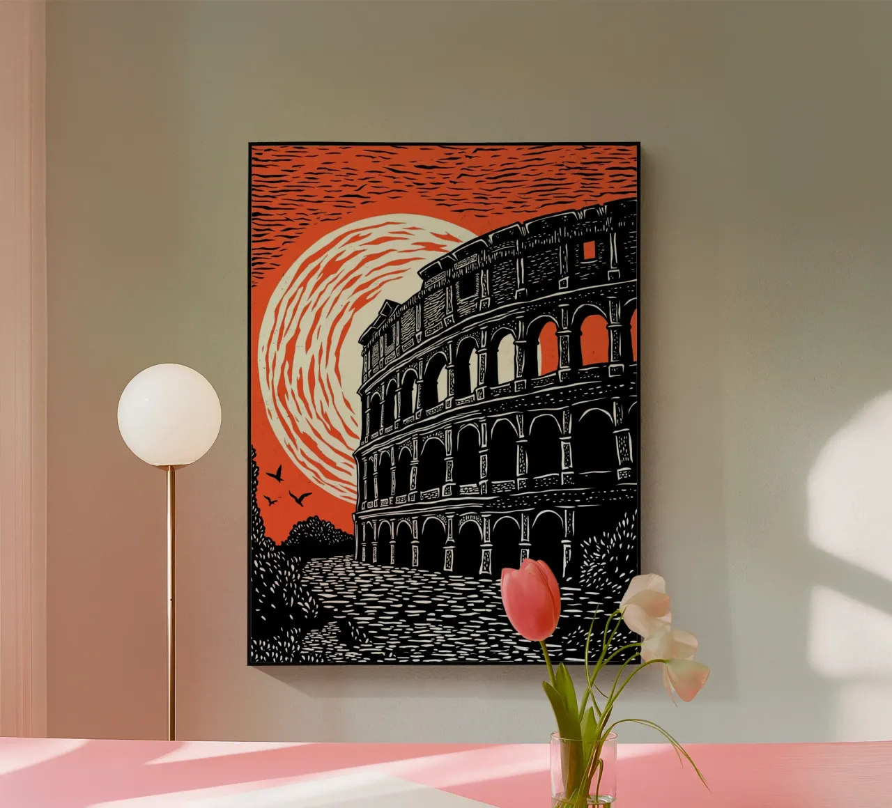 Colosseum at Dusk plexiglass da Indigo Rain
