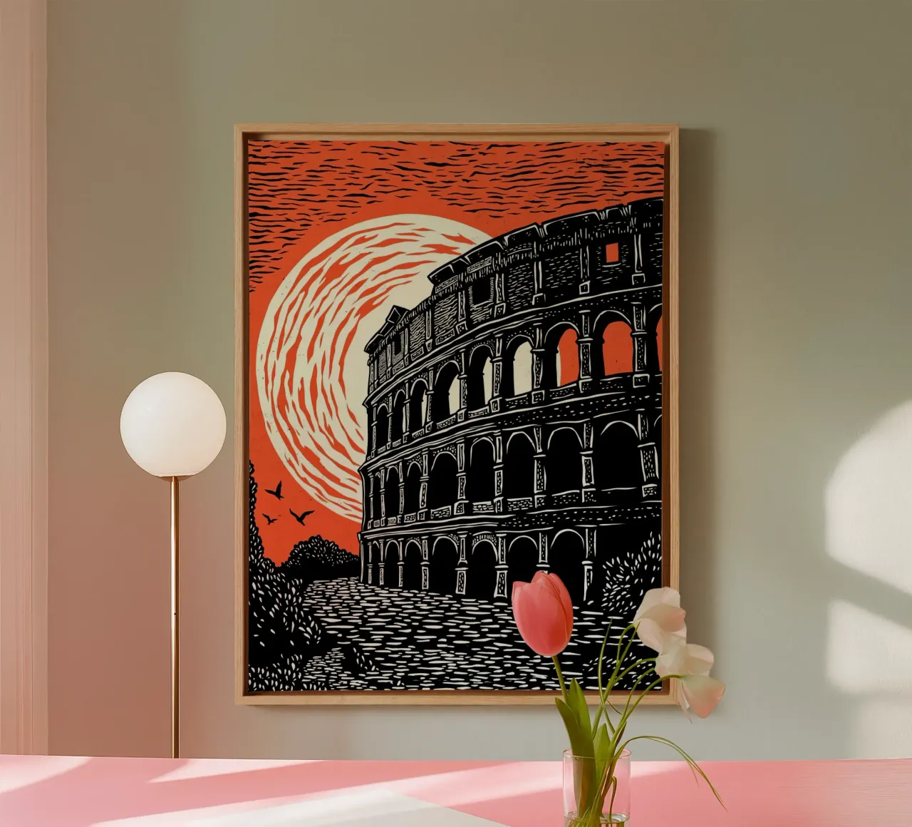 Colosseum at Dusk canvas by Indigo Rain