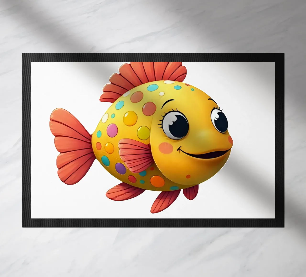 Fish_1a doormat by Tierisch bunt by LK