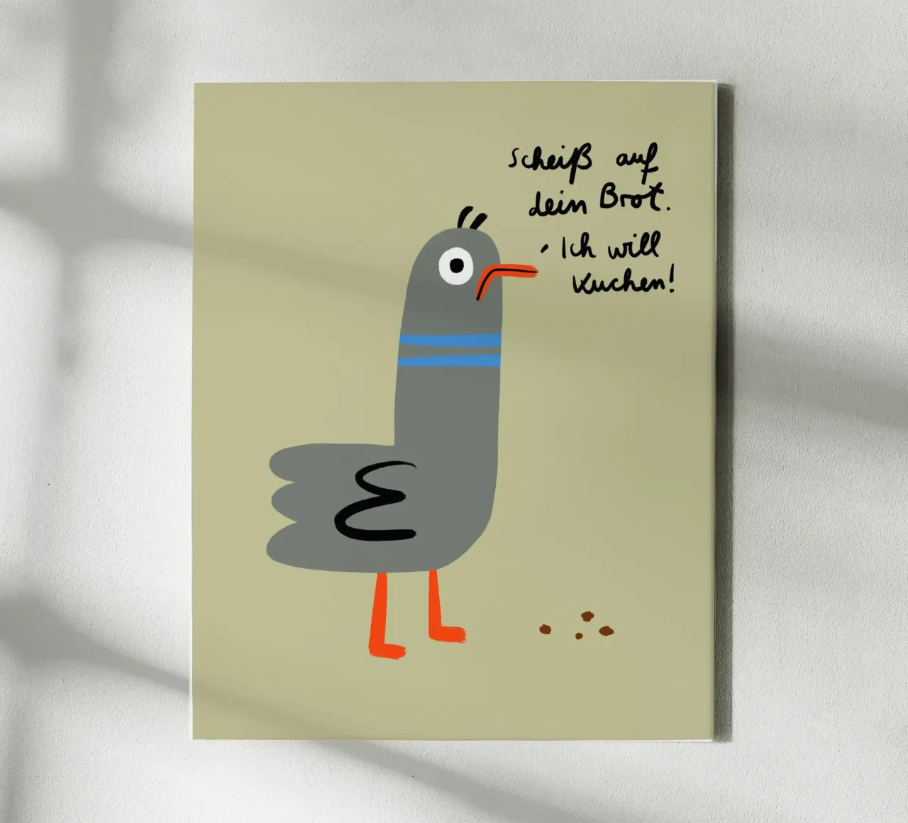 Ik wil taart! canvas met Baklijst van aucontraire
