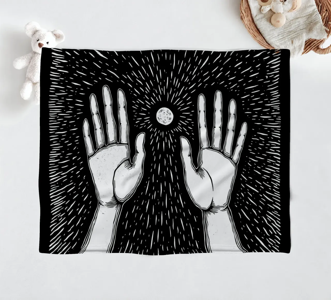 Reaching for the Stars coperta in pile da Indigo Rain