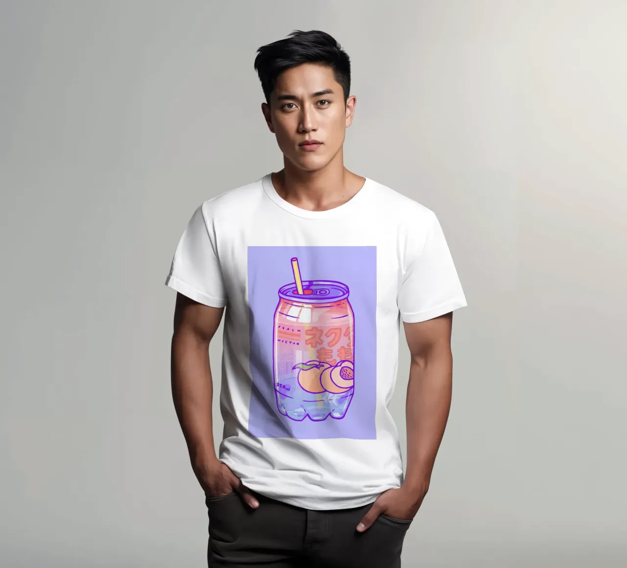 Peach Bubbles t-shirt da Laura O'Connor