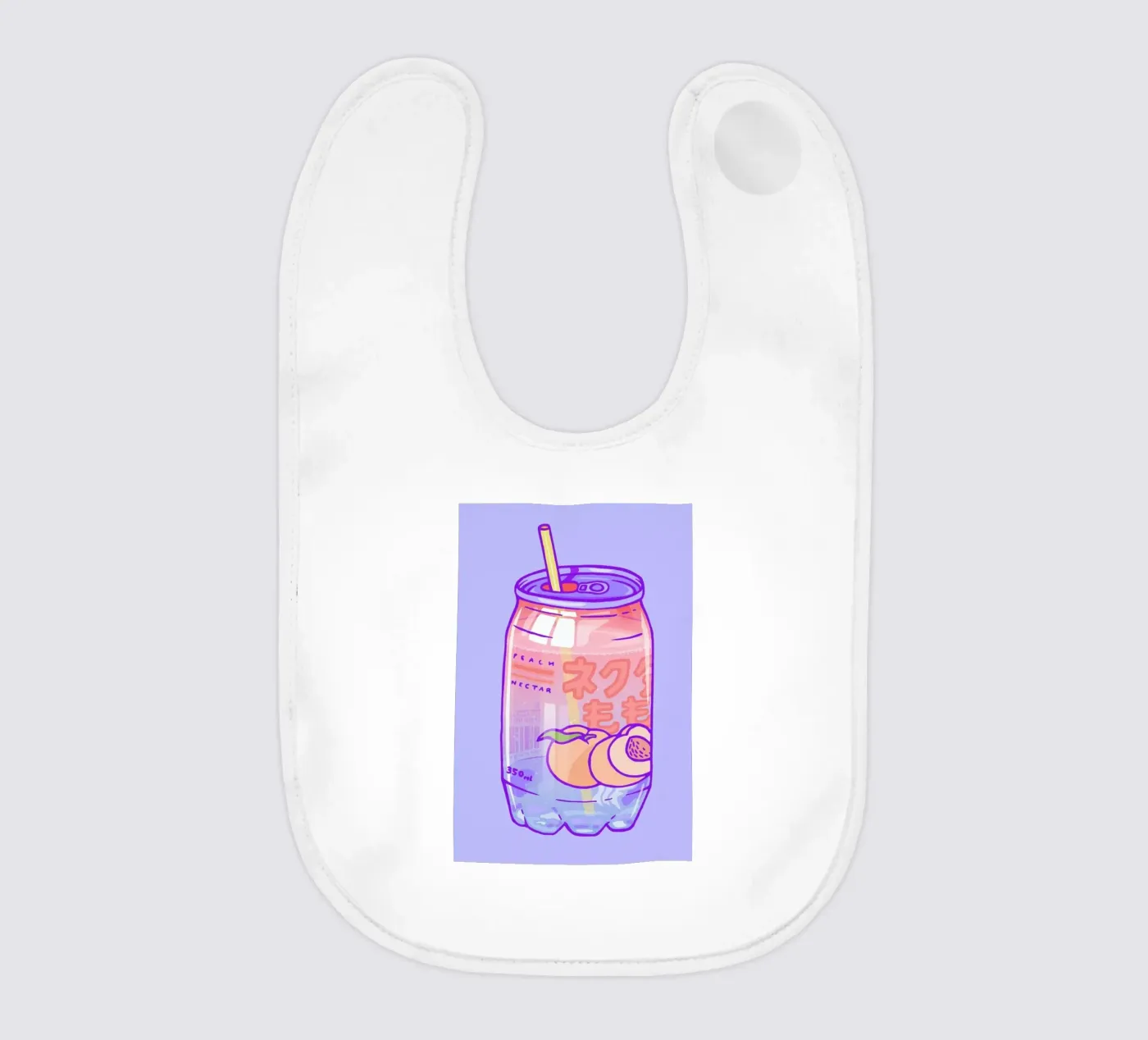 Peach Bubbles bavoir de Laura O'Connor