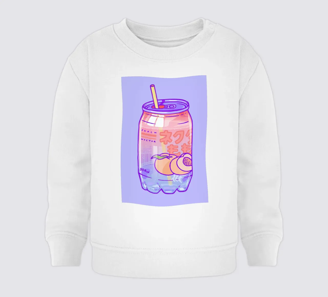 Peach Bubbles felpa neonato da Laura O'Connor