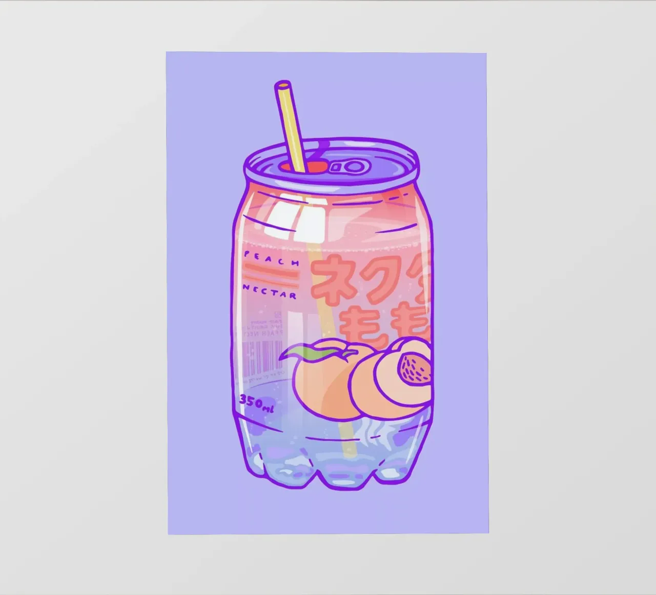 Peach Bubbles pellicola backlit da Laura O'Connor