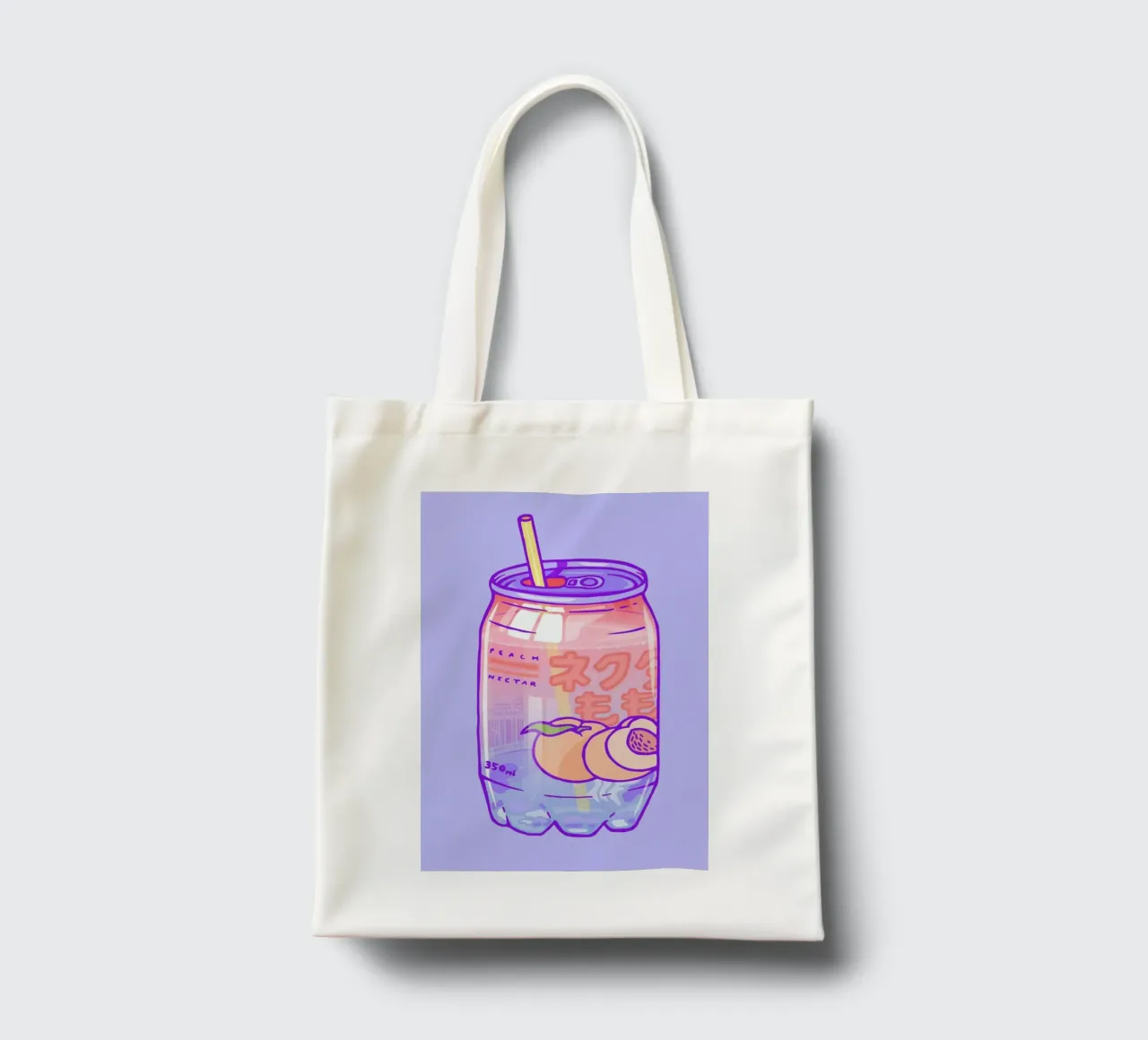 Peach Bubbles borsa in juta da Laura O'Connor