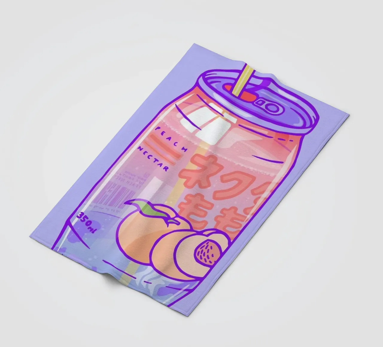 Peach Bubbles Fleecedecke von Laura O'Connor