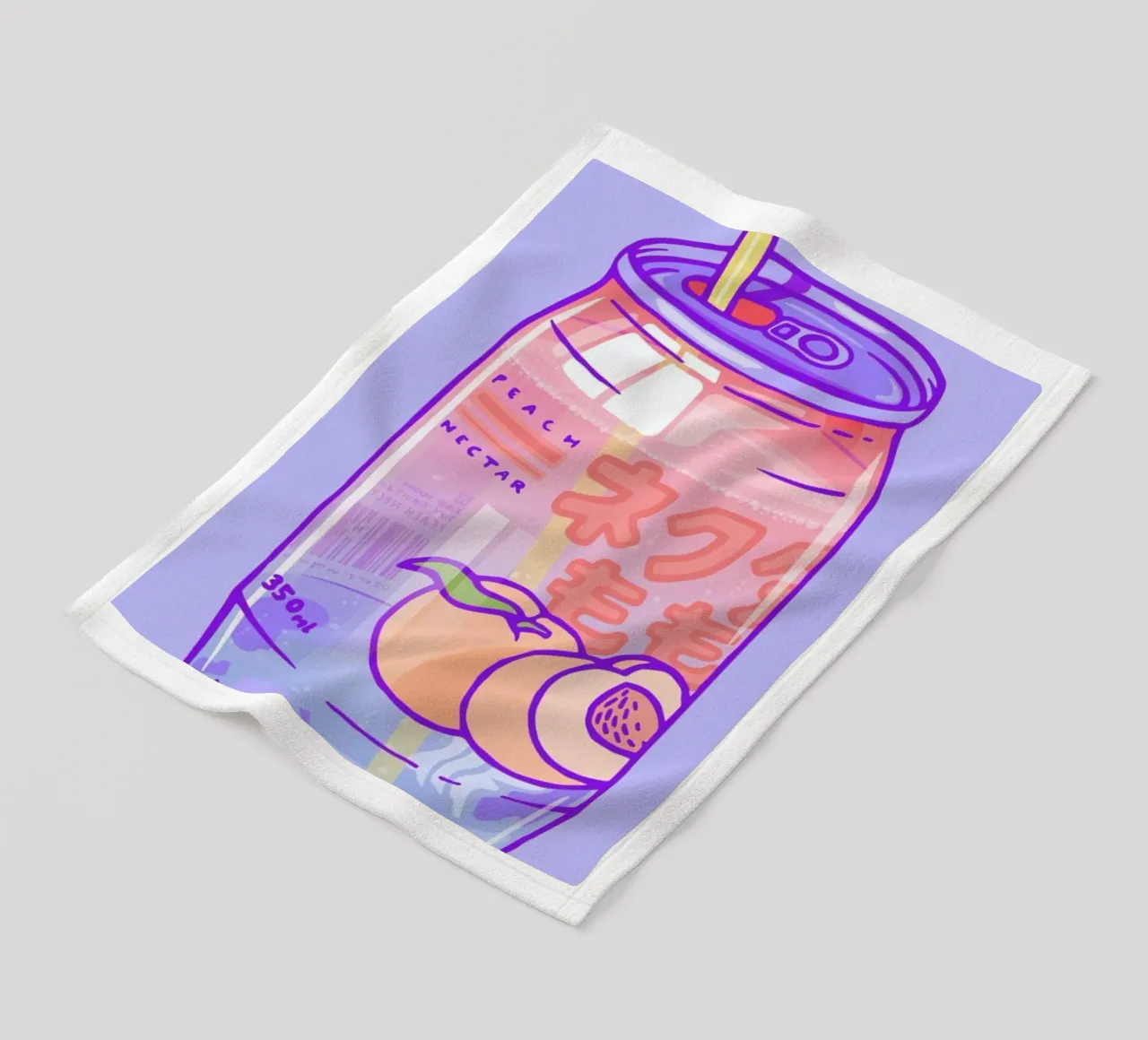 Peach Bubbles Fleecedecke von Laura O'Connor