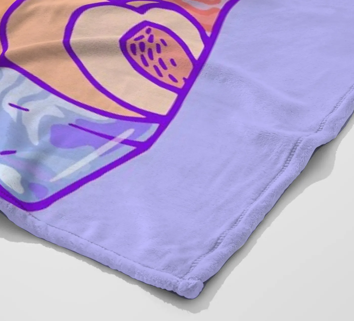 Peach Bubbles Fleecedecke von Laura O'Connor