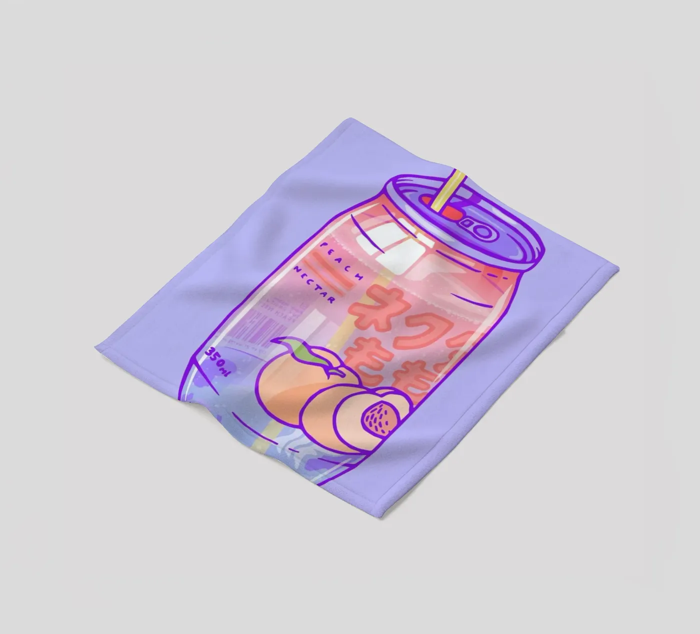 Peach Bubbles Fleecedecke von Laura O'Connor