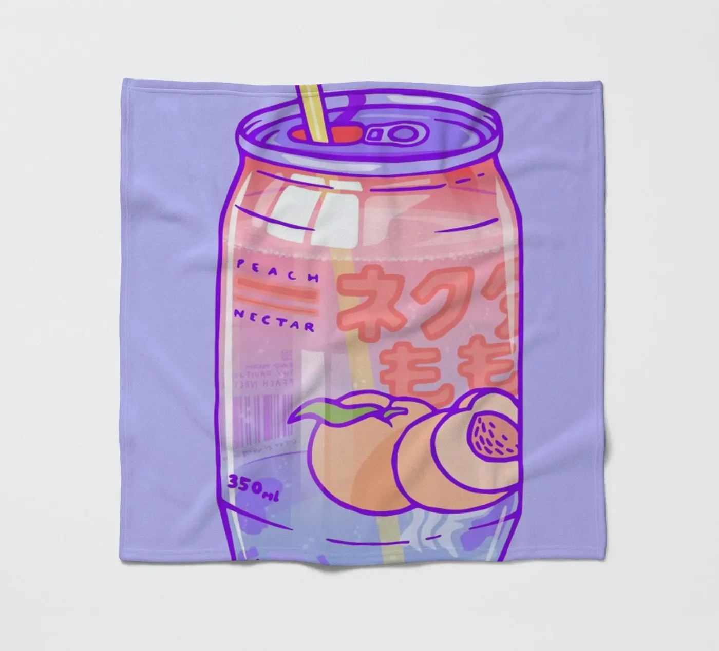 Peach Bubbles Fleecedecke von Laura O'Connor