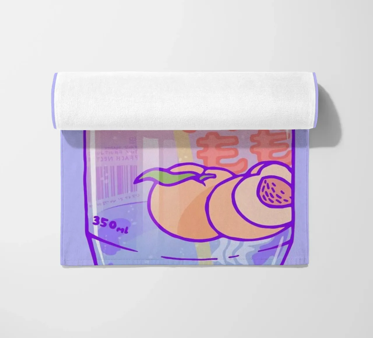 Peach Bubbles beach towel by Laura O'Connor