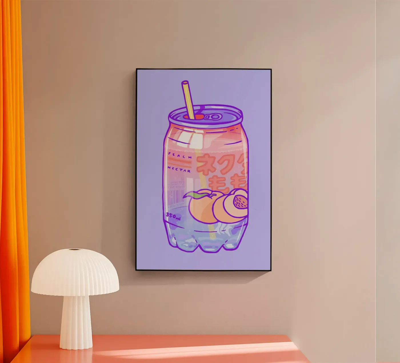 Peach Bubbles plexiglass da Laura O'Connor