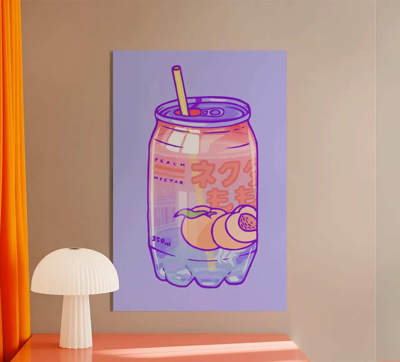 Peach Bubbles plexiglass da Laura O'Connor