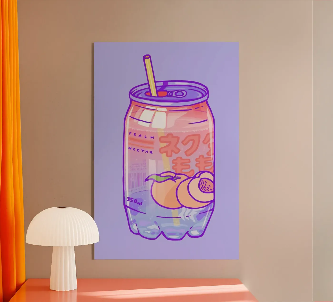 Peach Bubbles plexiglass da Laura O'Connor