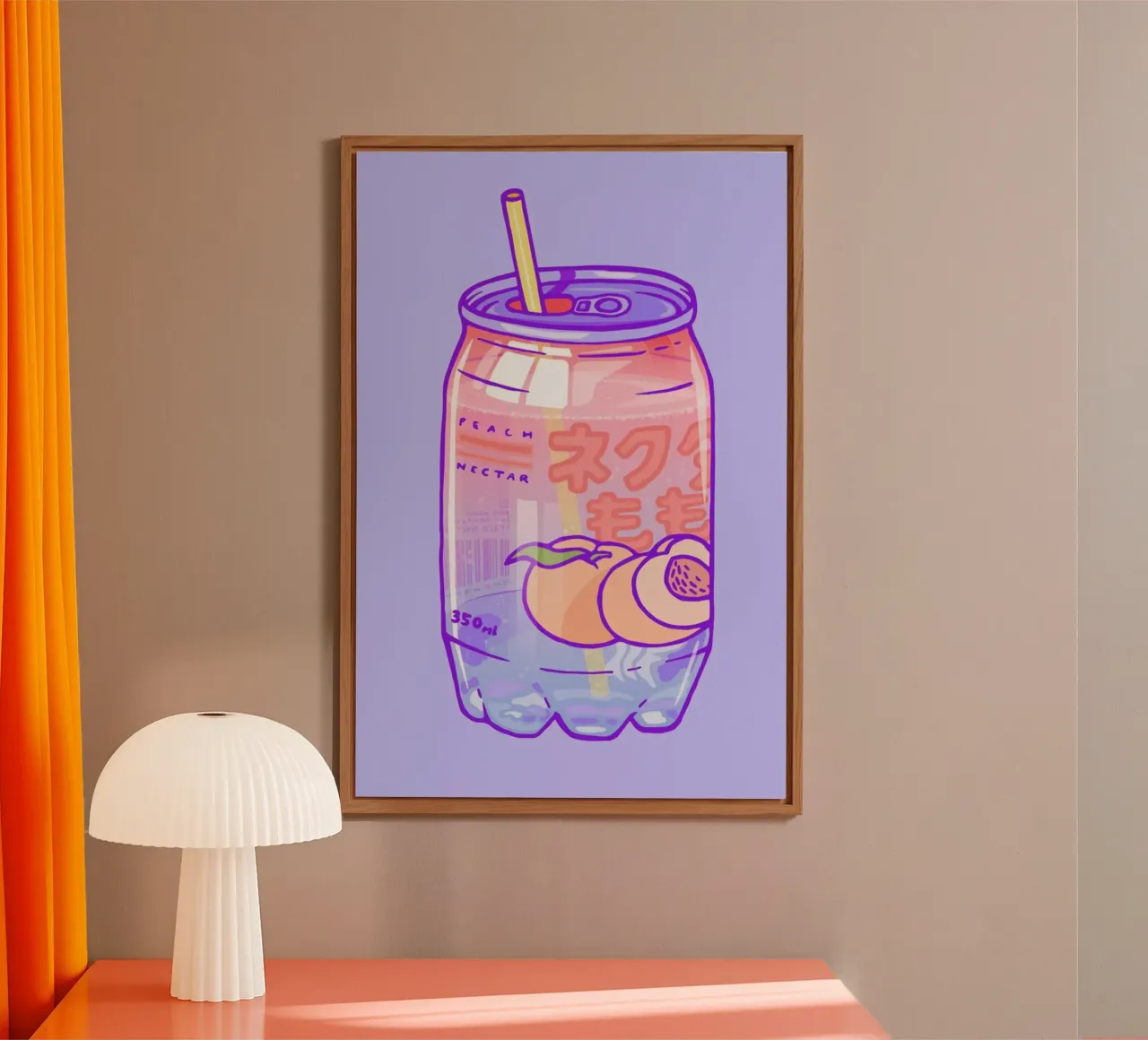 Peach Bubbles alluminio dibond da Laura O'Connor