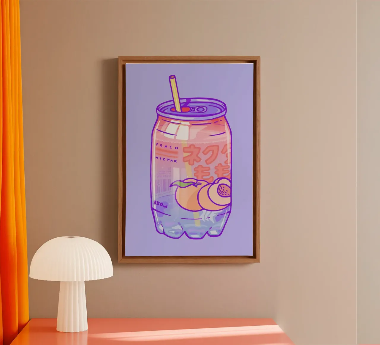 Peach Bubbles tela da Laura O'Connor